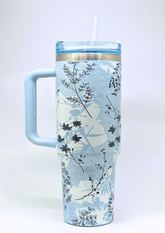Elegant Floral Insulated Tumbler – 40oz (1.18L)